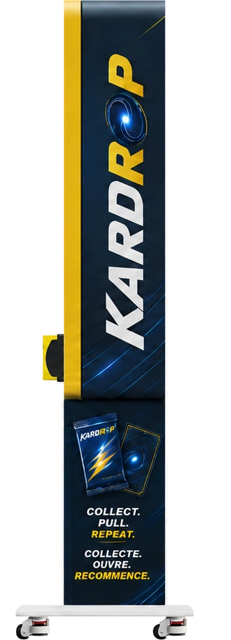 Distributeur Kardrop vu de profil